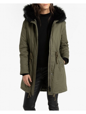 μίντι παρκά με κουκούλα σε προσφορά