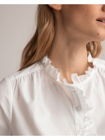μακρυμάνικη μπλούζα με γιακά σε βικτωριανό στυλ σε προσφορά