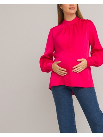 μακρυμάνικη μπλούζα εγκυμοσύνης με όρθιο λαιμό