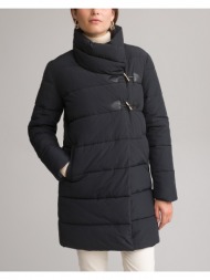 μίντι καπιτονέ μπουφάν με φερμουάρ