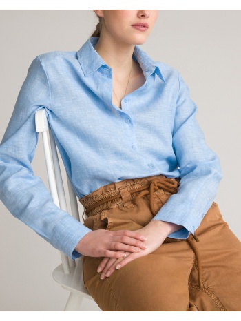 μακρυμάνικο λινό πουκάμισο