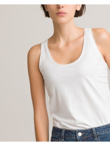 αμάνικη μπλούζα από οργανικό βαμβάκι με αθλητική πλάτη σε προσφορά