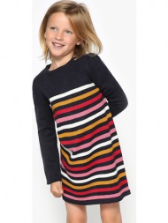 ριγέ φόρεμα φούτερ πουλόβερ, 3-12 χρονών