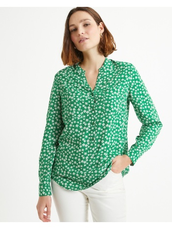 φλοράλ μπλούζα με λαιμόκοψη κελεμπίας σε προσφορά