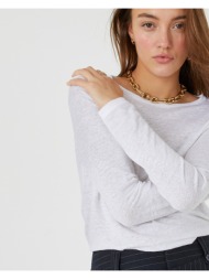 λινό t-shirt με ...