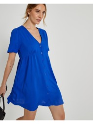 κοντό εβαζέ φόρεμα με v