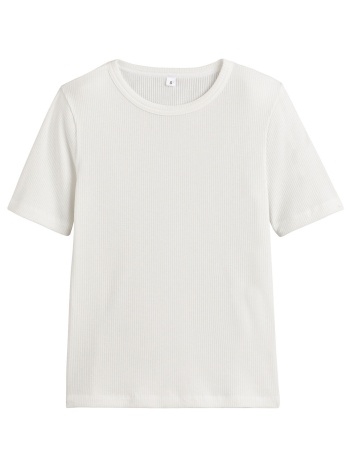 κοντομάνικη μπλούζα με λεπτή ριμπ ύφανση σε προσφορά