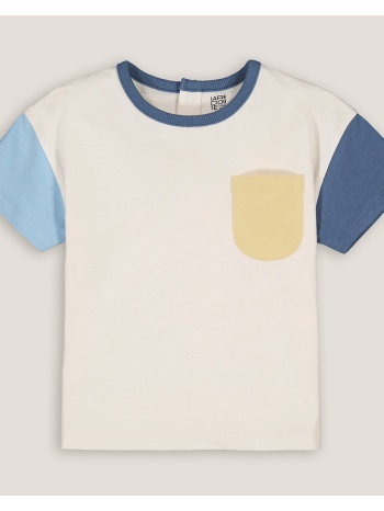 κοντομάνικο t-shirt color block με στρογγυλή λαιμόκοψη σε προσφορά