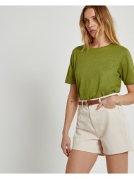 ψηλόμεσο σορτς από ντένιμ