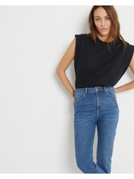 αμάνικη μπλούζα με στρογγυλή λαιμόκοψη