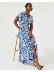 εβαζέ μακρύ φόρεμα με φλοράλ μοτίβο