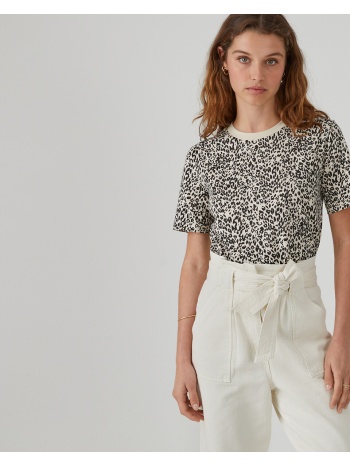 κοντομάνικη μπλούζα με animal print σε προσφορά
