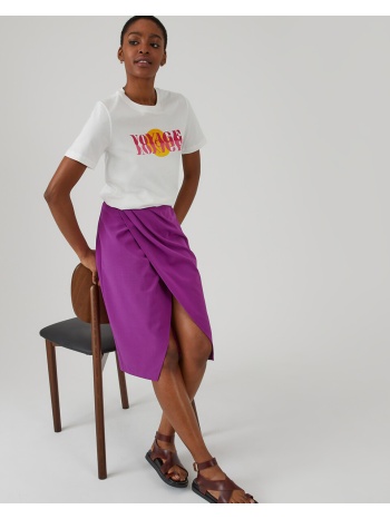 μίντι φούστα-φάκελος με ζακάρ μοτίβο σε προσφορά