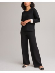 φαρδύ πλεκτό παντελόνι