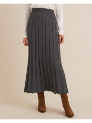 μακριά πλεκτή φούστα με ...