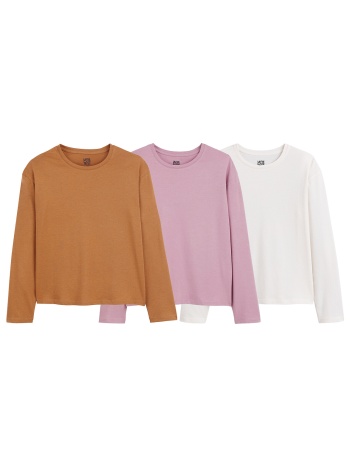 σετ 3 μπλούζες με μακριά μανίκια