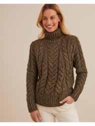 χοντρό πλεκτό με λαιμό ...