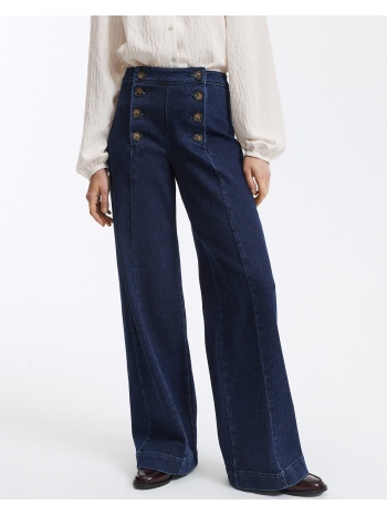 φαρδύ ψηλόμεσο παντελόνι με δύο σειρές κουμπιά