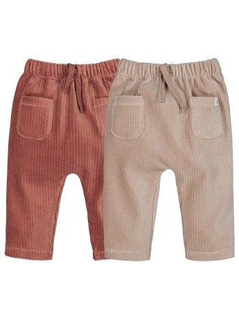 σετ 2 σαλβάρια από βελούδο κοτλέ