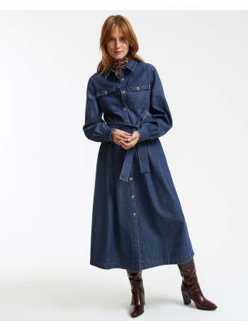 μακρύ φόρεμα από ντένιμ με κουμπιά σε προσφορά