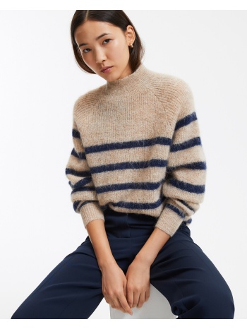 ριγέ πλεκτό με αλπακά στη σύνθεση