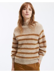 ριγέ πλεκτό με αλπακά στη σύνθεση