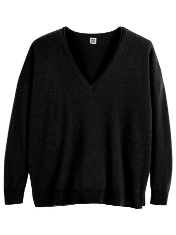 λεπτό πλεκτό από κασμίρι με v λαιμόκοψη