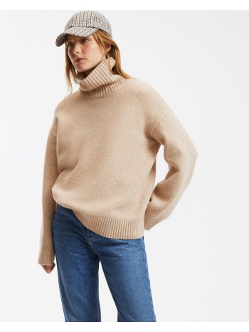 πλεκτό με λαιμό ζιβάγκο και μους πλέξη σε προσφορά