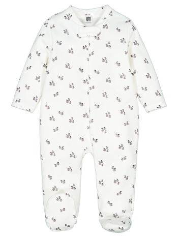 ολόσωμη εμπριμέ πιτζάμα από φανέλα