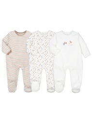 σετ 3 βελουτέ πιτζαμάκια