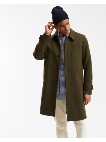 μακρύ παλτό με μυτερό γιακά