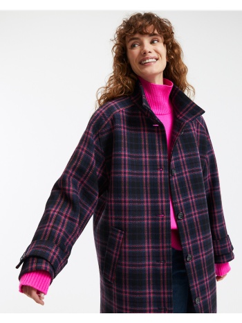 μακρύ καρό παλτό σε προσφορά