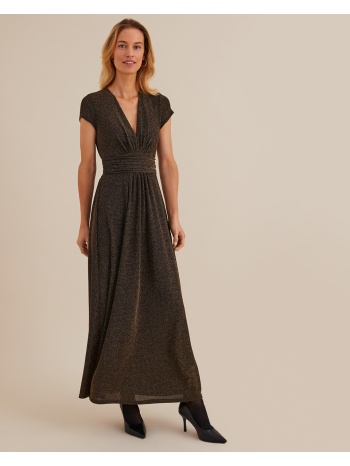 μακρύ εβαζέ φόρεμα με γυαλιστερές ίνες σε προσφορά