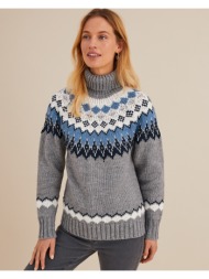 χοντρό ζακάρ πλεκτό με ...