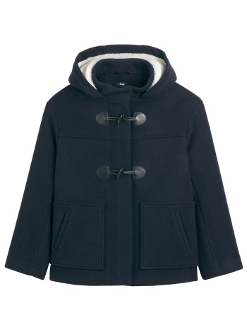 μίντι μοντγκόμερι με μη αφαιρούμενη κουκούλα