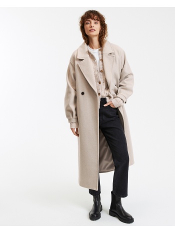 μακρύ παλτό με κουμπιά