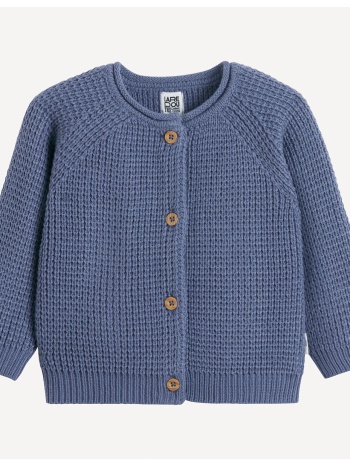 χοντρή ζακέτα με στρογγυλή λαιμόκοψη