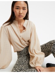 πουκάμισο oversize με μάο γιακά