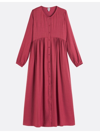 μακρύ φόρεμα με μακριά μανίκια