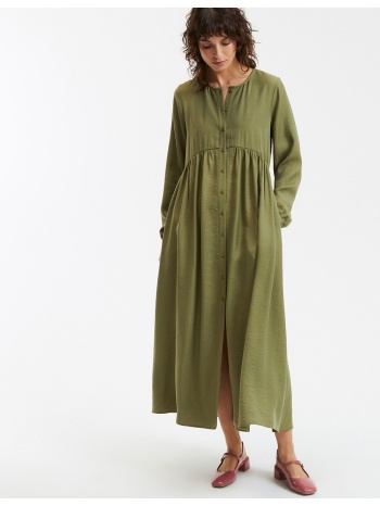 μακρύ φόρεμα με μακριά μανίκια