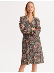 ίσιο φλοράλ φόρεμα