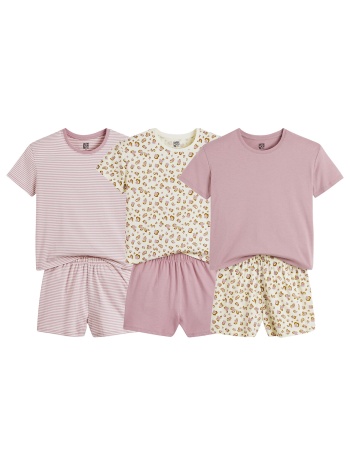 σετ 3 πιτζάμες με σορτς