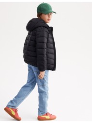 ελαφρύ καπιτονέ μπουφάν με κουκούλα