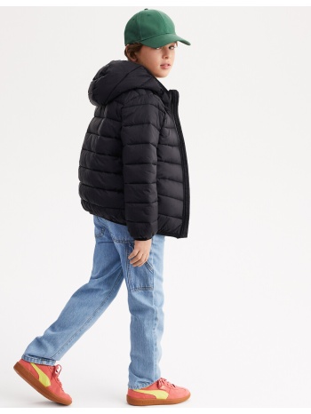 ελαφρύ καπιτονέ μπουφάν με κουκούλα