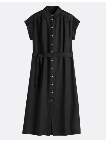 κοντομάνικο λινό φόρεμα