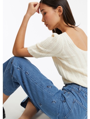 λεπτό πλεκτό με στρογγυλή λαιμόκοψη