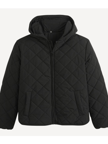 καπιτονέ μπουφάν με κουκούλα