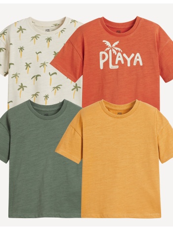 σετ 4 t-shirt με μοτίβο φοίνικες