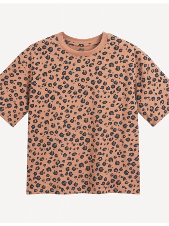κοντομάνικη μπλούζα με μοτίβο animal print