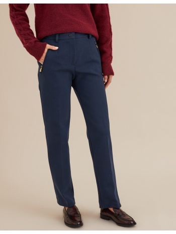 ίσιο ψηλόμεσο παντελόνι από ελαστικό ύφασμα σε προσφορά